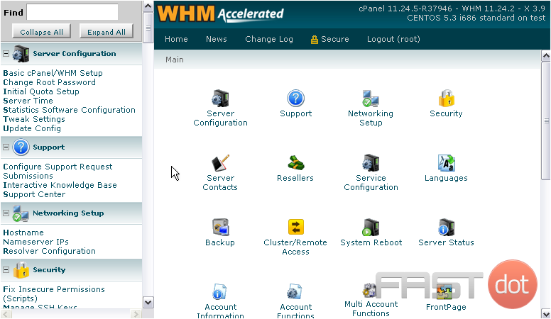 1) Go to the cPanel section in the menu.