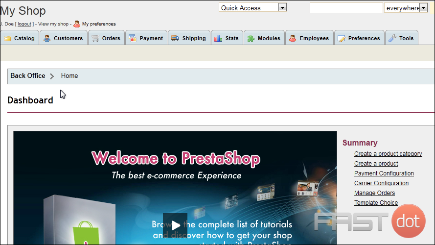 add products to PrestaShop