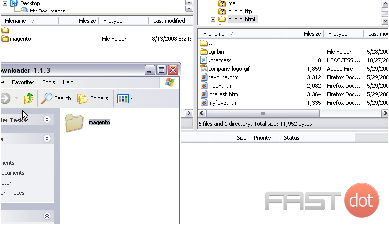 16) Now, drag and drop the folder into the directory
