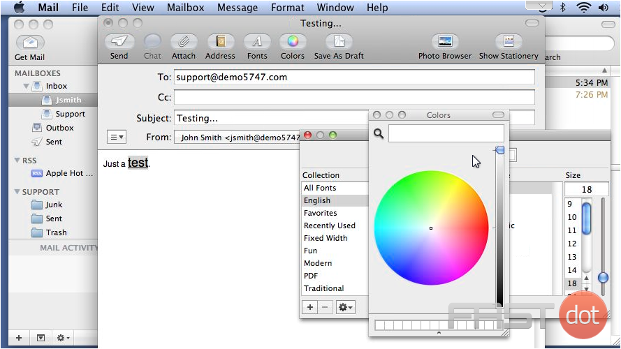 8) Now use the wheel to pick a new color. 