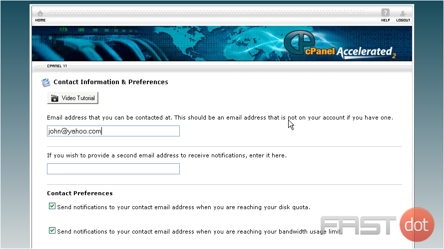 2) Make sure you enter a correct, working email address here. This is how you will be contacted by the system if need be 