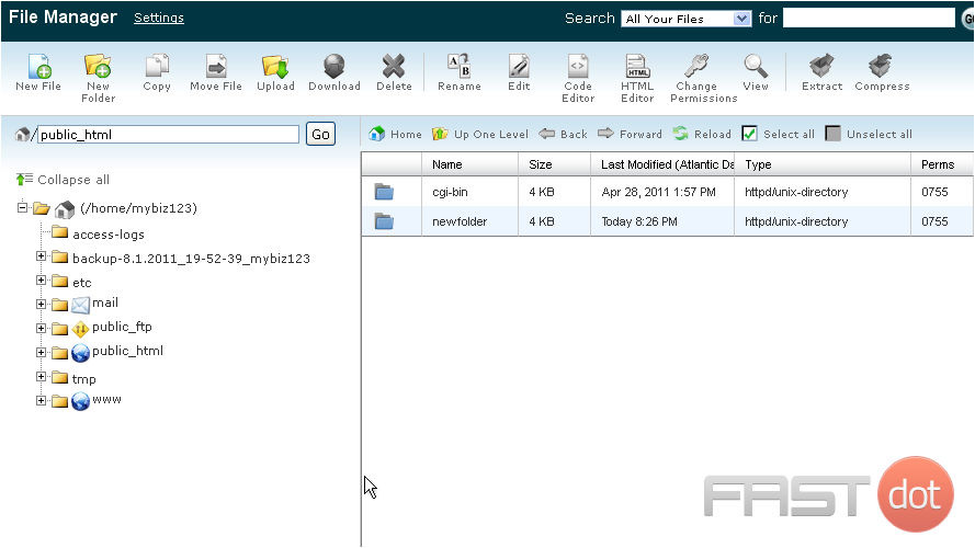 ... will launch File Manager, showing the contents of that folder