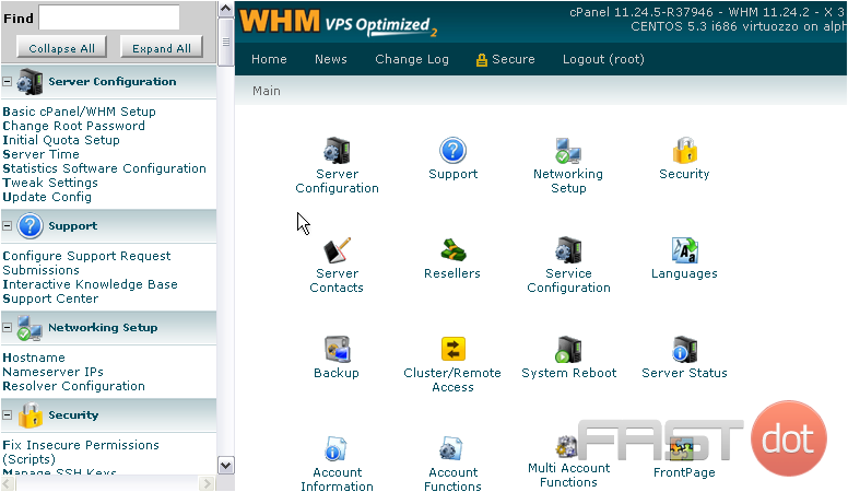 copy a hosting account to WHM using SSH