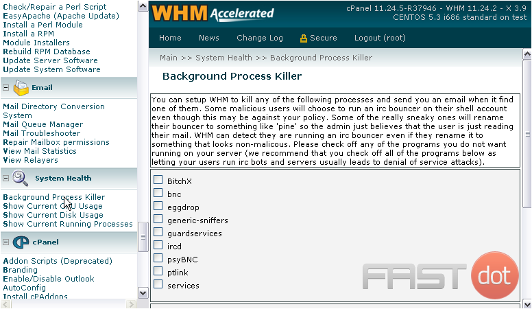 This scanner will find these processes even if the user tries to hide them by renaming them.
