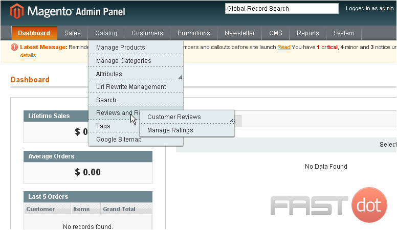 Manage product reviews in Magento