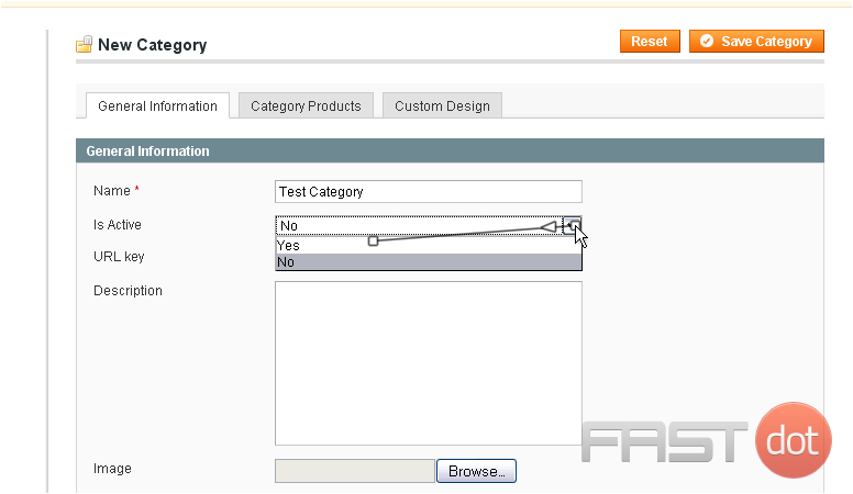 Add product categories in Magento