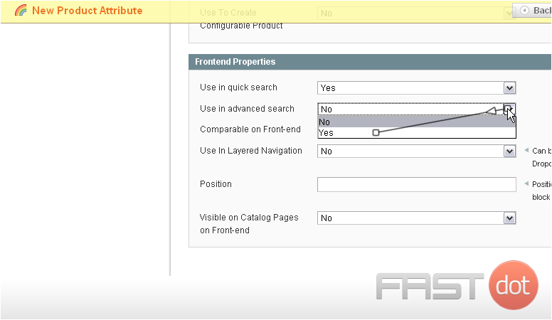 11) Select whether to use in advanced search