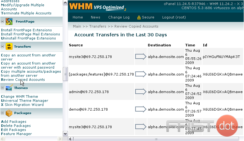 If you've ever performed a multi-account transfer, you should have already seen this page; it shows up at the end of multi transfers.