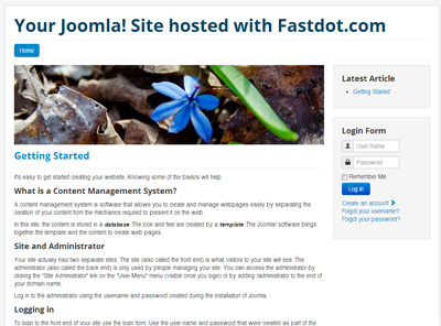 Joomla Web Hosting - CPanel Web Hosting - Fastdot Cloud Hosting