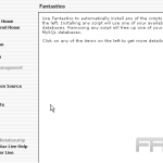 Installing Drupal from Fantastico