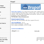 Installing Drupal from Fantastico