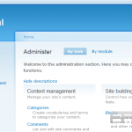 Site configuration in Drupal