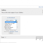 Edit album properties in Gallery2