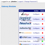 Payment modules in CubeCart