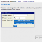 Add categories in CubeCart