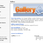 Install Gallery2 from Fantastico