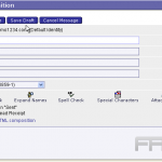 How to write an email message in Horde