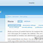 Manage blocks in Drupal