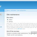 Maintaining your site in Drupal