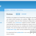 Manage modules in Drupal