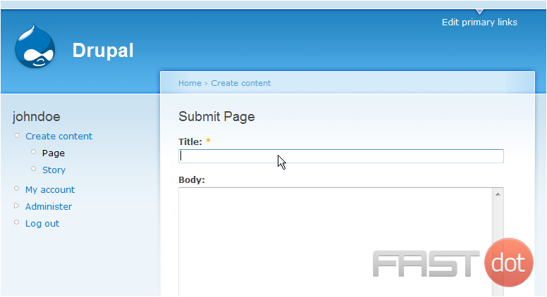 Manage pages in Drupal