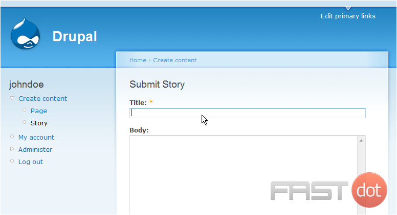 manage stories in Drupal