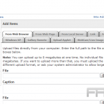 Add photos in Gallery2