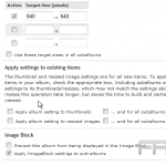 Edit album properties in Gallery2
