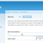 Manage blocks in Drupal