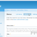 Create menus in Drupal