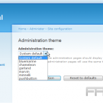 Site configuration in Drupal