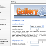 Install Gallery2 from Fantastico