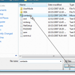 Import contacts into Horde