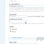 Change your password in Drupal