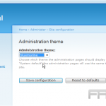 Site configuration in Drupal