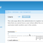 Manage users in Drupal