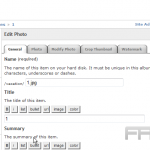 Edit photos in Gallery2