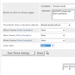 Change themes in Gallery2