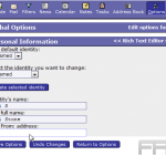 Edit your personal information in Horde