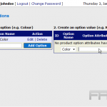Add product options in CubeCart