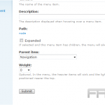 Manage menus in Drupal
