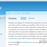 Manage modules in Drupal