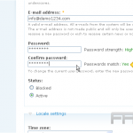Change your password in Drupal
