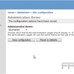Site configuration in Drupal