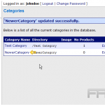 Add categories in CubeCart