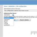 Site configuration in Drupal
