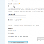 Manage users in Drupal