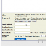 How to send email in CubeCart