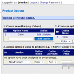 Add product options in CubeCart