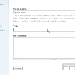 Create menus in Drupal